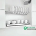 آبچکان بالای سینک تمام استیل دو طبقه فانتونی عرض 800، 900 و 1000 میلی‌متر | کد G04