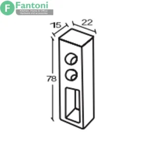 زیر سری میله رگال دیواری مستطیل fantoni J453 J455