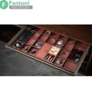سینی مشبک جای زیور آلات چرمی ریلی فانتونی | فرنچ استایل، آرام‌بند، عرض 600 و 900