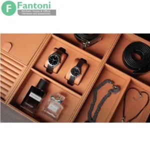 باکس چرمی ترکیبی جای ساعت و کمربند فرنچ استایل فانتونی | کد J919 / J939 / J959