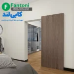 مکانیزم وال هنگ نامرئی تک درب چوبی فانتونی K120 | بدون ریل کف | سری WallHang