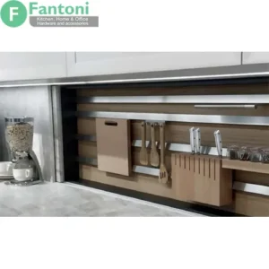 مکانیزم درب ریلی تاپ الین توکار با آرامبند فانتونی C701 | دو درب | طول 2400 میلی‌متر