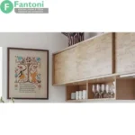 مکانیزم درب ریلی تاپ الین توکار با آرامبند فانتونی C702 | دو درب | طول 3600 میلی‌متر