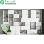 مکانیزم درب ریلی SL خطی روکار با آرامبند فانتونی C712 | تک درب دکوری 3600mm