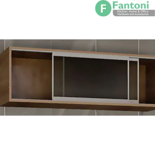 C721 مکانیزم هوایی درب ریلی شیشه ای توکار با فریم آلومینیوم فانتونی C721