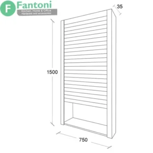 مکانیزم هوایی برقی درب کرکره ای (رولر شاتر) فانتونی | ریموت‌دار fantoni C801 , C811