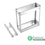 سوپر جا بطری زیر صفحه تمام استیل دو طبقه ریل از کف با آرام‌بند | سری F فانتونی F041-F042-F043-F141-F142-F143