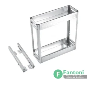 سوپر جا بطری زیر صفحه تمام استیل دو طبقه ریل از کف با آرام‌بند | سری F فانتونی F041-F042-F043-F141-F142-F143