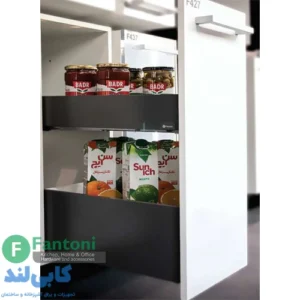 سوپر لردر اسلیم 106 و 193 میلی‌متر زیر صفحه فانتونی با 15% تخفیف| سوپر جا بطری ریلی دو طبقه سری F fantoni F426-F427-F428-F429-F430