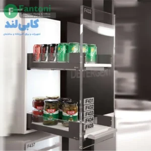 سوپر لِردِر 106mm زیر صفحه اسلیم شیشه دو طبقه 15% تخفیف | سوپر جا بطری ریلی فانتونی سری سوپر جا بطری ریلی اسلیم شیشه F431-F432-F433-F434-F435 فانتونی