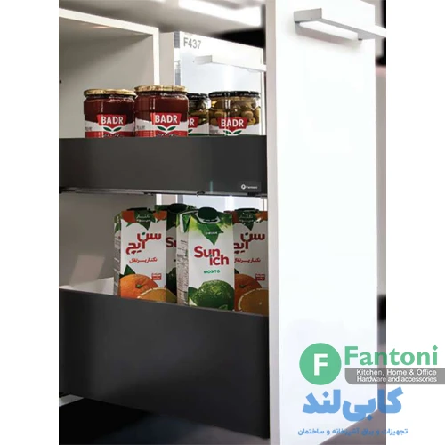 F446-F447-F448-F449-F450 سوپر لردر دبل باکس اسلیم ترکیبی 110mm , 192mm زیر صفحه فانتونی با 15% تخفیف | سوپر جا بطری ریلی دو طبقه سری F فانتونی F446-F447-F448-F449-F450