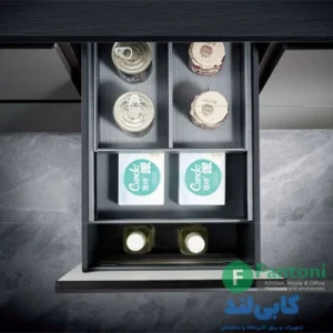 سوپر مواد غذایی اسلیم ریل از کف فانتونی با 15% تخفیف | کشوی ریلی آشپزخانه fantoni F590 , F591