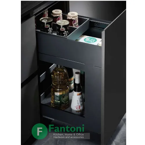 F590 , F591 سوپر مواد غذایی اسلیم ریل از کف فانتونی با تخفیف | کشوی ریلی آشپزخانه fantoni F590 , F591