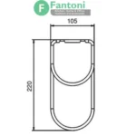 رک دو طبقه بطری زیرکابینتی رنگ مشکی فانتونی با تخفیف