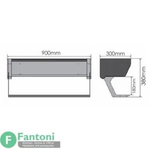 رک آسانسوری فانتونی مخصوص یونیت هوایی عرض ۹۰۰ با تخفیف 15% fantoni G100