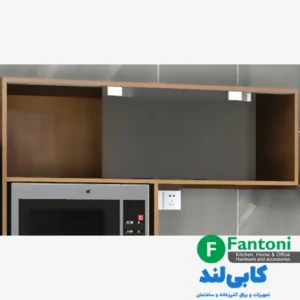 مکانیزم هوایی درب ریلی شیشه ای توکار فریم لس با آرامبند C722