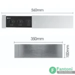 پریز برق کشویی یک طرفه اسلاید بازشو مدل اسلیم فانتونی N424 , N425