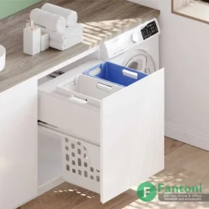سطل توکار ریلی رخت چرک لاندری فانتونی Q060 سبد لباس کثیف دوقلو ریلی فانتونی Q060