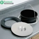 سطل چند منظوره توکار آشپزخانه فانتونی Q101 سطل آشغال توکار روی صفحه کابینت فانتونی Q101