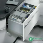 سطل چند منظوره توکار متصل به بدنه هایلو مدل ایکس ایکس ال جهت یونیت عرض 900mm فانتونی Q190 سطل آشغال ریلی هایلو مخصوص یونیت ۹۰ سانت فانتونی Q190 سطل آشغال ریلی هایلو مخصوص یونیت ۹۰ سانت | تفکیک ۴ مخزنه سطل زباله 4 مخزنه بزرگ