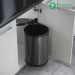 سطل چند منظوره توکار لولایی هایلو مدل بیگ باکس فانتونی Q440 سطل زباله گرد متصل به درب هایلو مدل بیگ باکس فانتونی Q440 سطل آشغال مخفی گرد