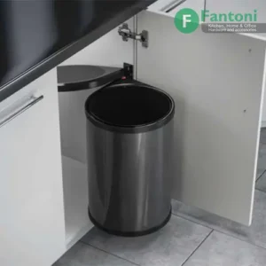سطل چند منظوره توکار لولایی هایلو مدل بیگ باکس فانتونی Q440 سطل زباله گرد متصل به درب هایلو مدل بیگ باکس فانتونی Q440 سطل آشغال مخفی گرد