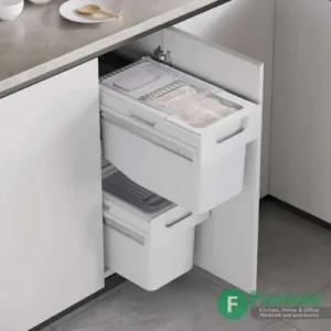 سطل ریلی جای برنج و حبوبات توکار جهت یونیت عرض 300mm فانتونی Q930 سطل ریلی نگهداری برنج فانتونی Q930