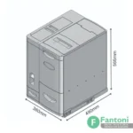 سطل ریلی جای برنج و حبوبات توکار جهت یونیت عرض 450mm فانتونی Q945 سطل ریلی بزرگ برنج و آذوقه فانتونی Q945