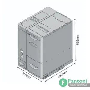 سطل ریلی جای برنج و حبوبات توکار جهت یونیت عرض 450mm فانتونی Q945 سطل ریلی بزرگ برنج و آذوقه فانتونی Q945