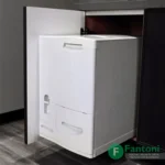 سطل ریلی جای برنج و حبوبات توکار جهت یونیت عرض 450mm فانتونی Q945 سطل ریلی بزرگ برنج و آذوقه فانتونی Q945