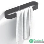 هولدر حوله 253mm چسبی رنگ مشکی مات مدل A فانتونی S003