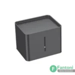 جای دستمال کاغذی 159mm پیچی دیواری رنگ مشکی مات مدل M فانتونی S302
