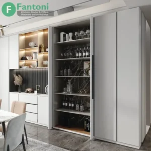 مکانیزم درب لولایی کمدی پاکت دُر تک درب چوبی فانتونی K001 و K002