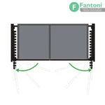 مکانیزم درب لولایی کمدی پاکت د‌ُر تک درب چوبی مدل اِکو دو فریم فانتونی FANTONI K003 K004 K005 K006 K007 K008