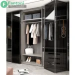 مکانیزم درب تاشو فولدینگ 180 درجه دو درب مدل آلومینیومی فانتونی K019