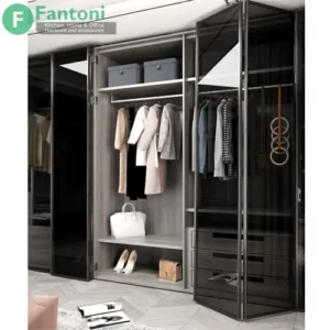 مکانیزم درب تاشو فولدینگ 180 درجه دو درب مدل آلومینیومی فانتونی K019