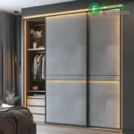 مکانیزم تاپ لاین UM2 دو درب توکار با عرض حداکثر ۲۴۰ فانتونی K023 مکانیزم ریلی تاپ لاین 2400mm توکار دو درب با عرض 800-1200mm فانتونی K023
