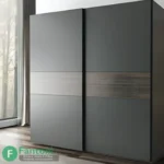 مکانیزم ریلی تاپ لاین روکار دو درب سری L با آرامبند فانتونی مکانیزم تاپ لاین UL2 دو درب روكار با عرض حداکثر ۳۰۰ فانتونی K025
