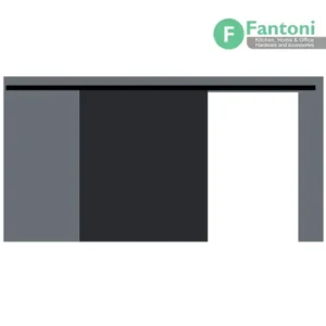 مکانیزم وال هنگ 2400mm تک درب چوبی ساختمانی دستی با عرض درب 700-1200mm فانتونی K103 K103 مکانیزم wall hang side چوبی تک درب با عرض حداکثر ۱۲۰ فانتونی مکانیزم وال‌هنگ تک درب دستی فانتونی