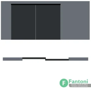 مکانیزم لینکیج چوبی برقی دو جداره فانتونی K402 مکانیزم لینکیج دو جداره 2400mm دو درب متحرک چوبی ساختمانی برقی با عرض درب 600-1200mm فانتونی K402
