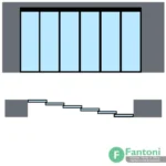 فروش با تخفیف مکانیزم لینکیج تک جداره 7200mm شش درب متحرک پروفیل آلومینیوم ساختمانی برقی با عرض درب 600-1200mm فانتونی K506، مناسب درب‌های ساختمانی با عرض 600 تا 1200 میلی‌متر و قابلیت کات تو سایز. مکانیزم لینکیج پروفیل آلومینیومی دستی تک جداره فانتونی K506 با تخفیف