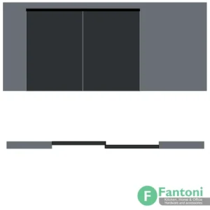 فروش مکانیزم لینکیج دو جداره 2400mm دو درب متحرک چوبی ساختمانی برقی با عرض درب 600-1200mm فانتونی K642 با تخفیف مکانیزم لینکیج چوبی برقی دو جداره فانتونی K642