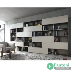 مکانیزم درب ریلی SL خطی 3600mm کتابخانه جامع روکار دو درب با عرض هر درب 600-1200mm فانتونی K213 مکانیزم درب ریلی SL خطی کتابخانه جامع روکار با آرامبند فانتونی