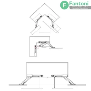 مکانیزم سوئیول تک درب با عرض درب 450mm فانتونی K220، از سری درها Bus solution میباشد.