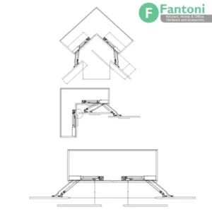 مکانیزم سوئیول تک درب با عرض درب 650mm فانتونی K221، از سری درها Bus solution میباشد.
