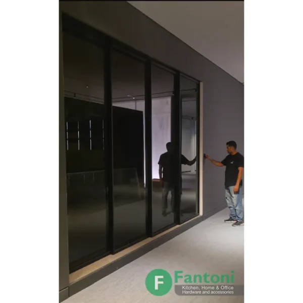 مکانیزم لینکیج پروفیل آلومینیومی برقی تک جداره فانتونی K504 چهار درب با تخفیف