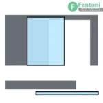 مکانیزم وال هنگ نامرئی 2400mm تک درب شیشه ای دو جداره ساختمانی با عرض درب 850-1500mm فانتونی K130 مکانیزم های وال هنگ نامرئی تک درب شیشه ای دو جداره ساختمانی