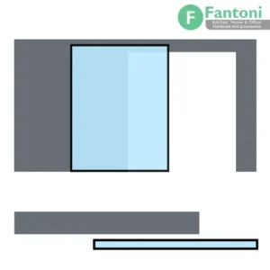 مکانیزم وال هنگ نامرئی 2400mm تک درب شیشه ای دو جداره ساختمانی با عرض درب 850-1500mm فانتونی K130 مکانیزم های وال هنگ نامرئی تک درب شیشه ای دو جداره ساختمانی