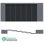 مکانیزم لینکیج تک جداره 7200mm شش درب متحرک چوبی ساختمانی دستی با عرض درب 600-1200mm فانتونی K206
