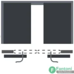 فروش مکانیزم سوئیول تک درب چوبی ساختمانی با عرض درب 750-1100mm فانتونی K232 با تخفیف ممکانیزم درب اتوبوسی سوئیول فانتونی K232 با تخفیف